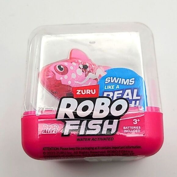 Zuru Pink Robo Fish, Color Changing, Water Activated Swim in 5 Directions,NWOT - Picture 6 of 6